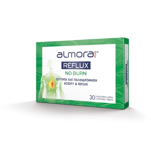 ALMORA PLUS Almora Reflux No Burn 30 Μασώμενα Δισκία
