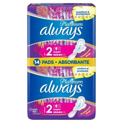 ALWAYS Platinum Super 14 Ultra Pads