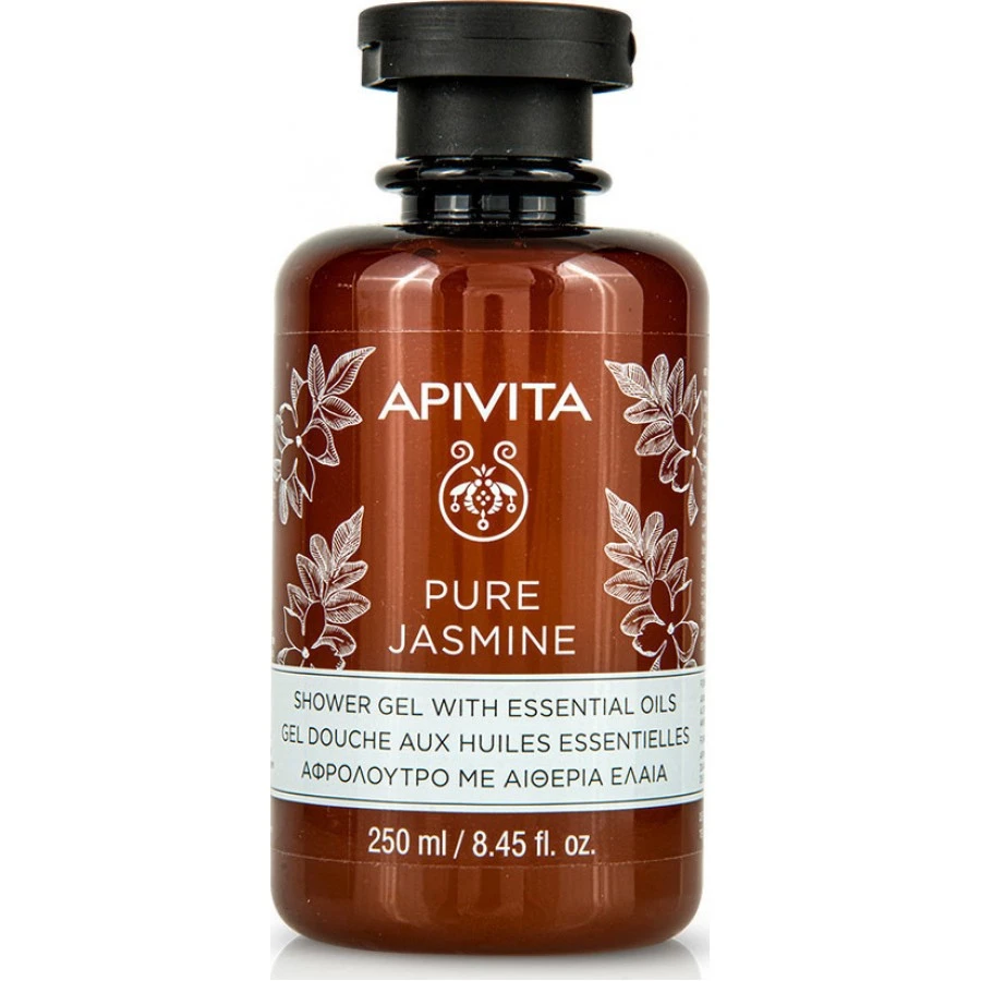 APIVITA Pure Jasmine Shower Gel with Essential Oils 250ml