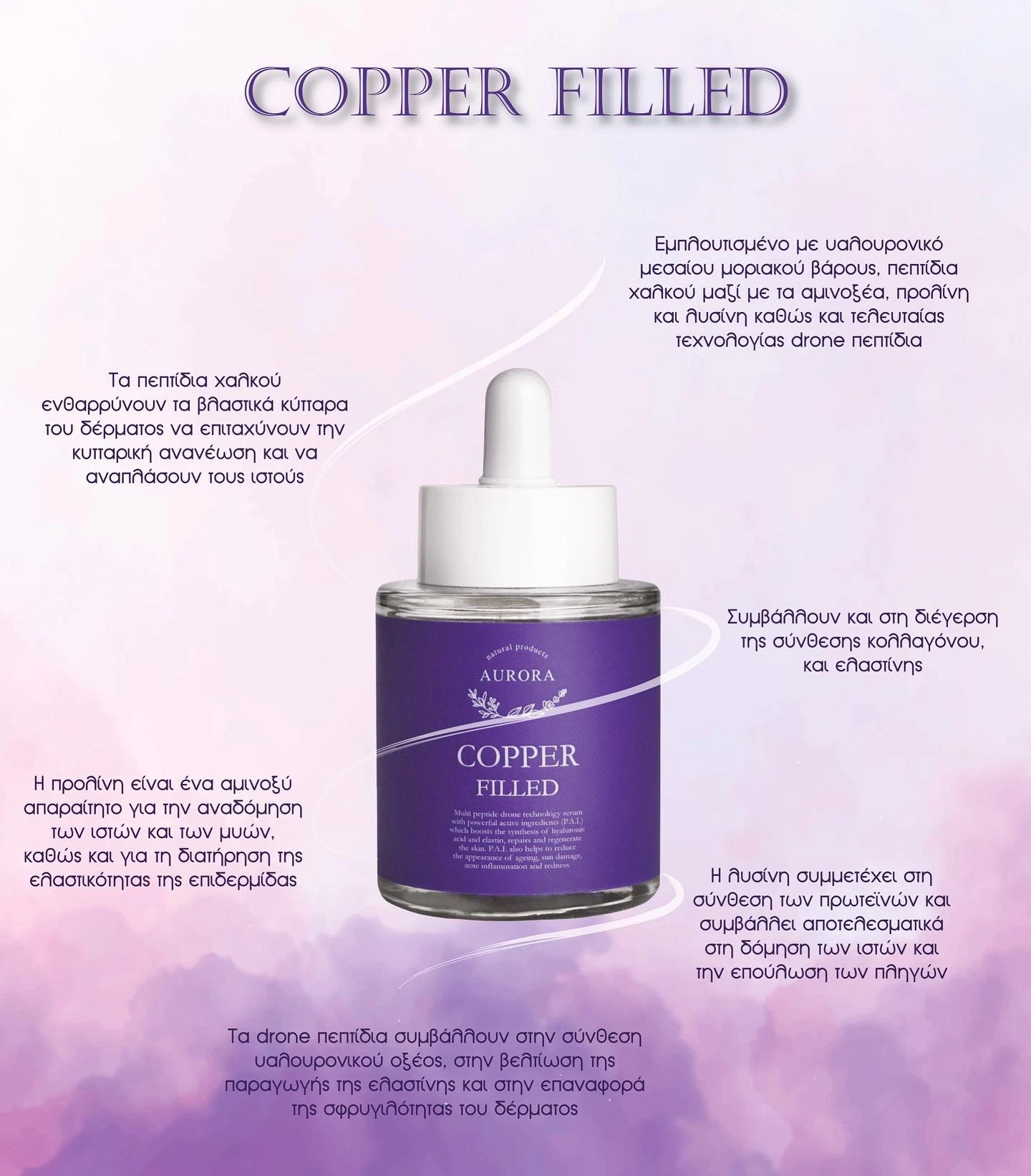 AURORA Copper Filled Face Serum 30ml