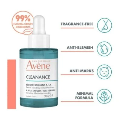 AVENE Cleanance Exfoliating Serum AHAs 30ml