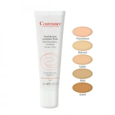 AVENE Fluid Foundation Corrector 1.0 Porcelain Spf20 Sensitive Skin 30ml