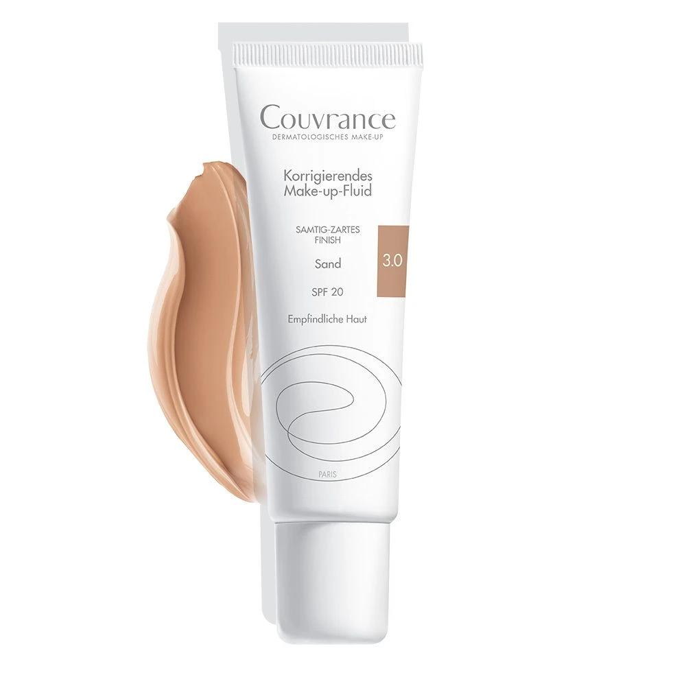 AVENE Fluid Foundation Corrector 3.0 Sand Spf20 Sensitive Skin 30ml
