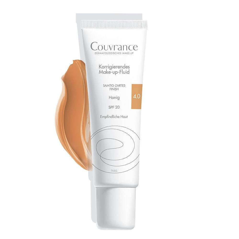 AVENE Fluid Foundation Corrector 4.0 Honey Spf20 Sensitive Skin 30ml