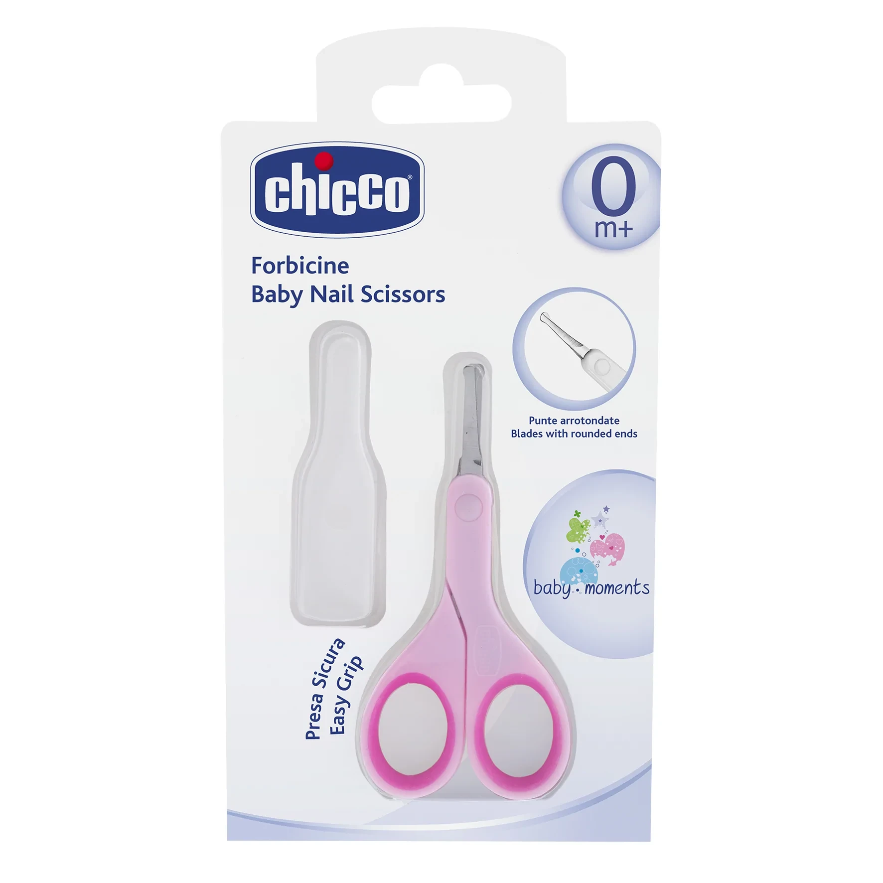 CHICCO Forbicine Baby Pink Nail Scissors 0m+