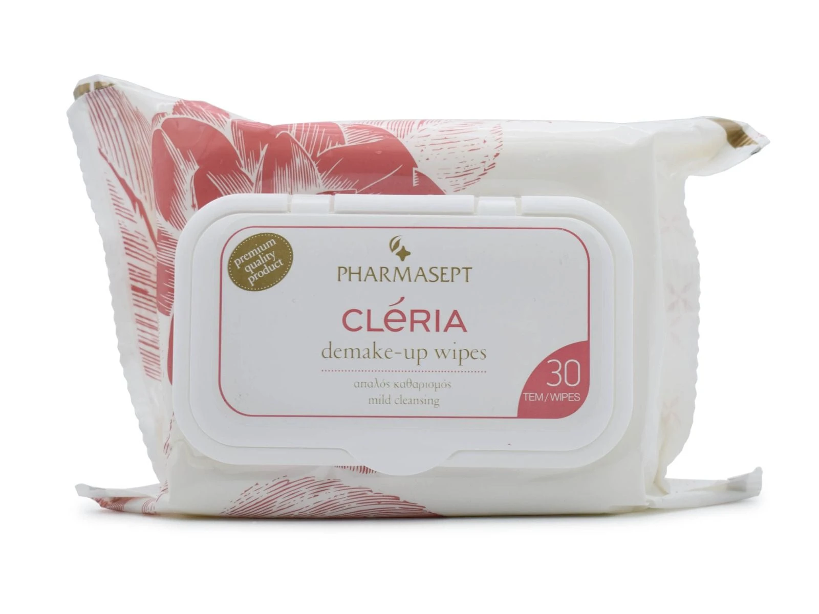 CLERIA Demake-Up Wipes 30 Υγρά Μαντηλάκια