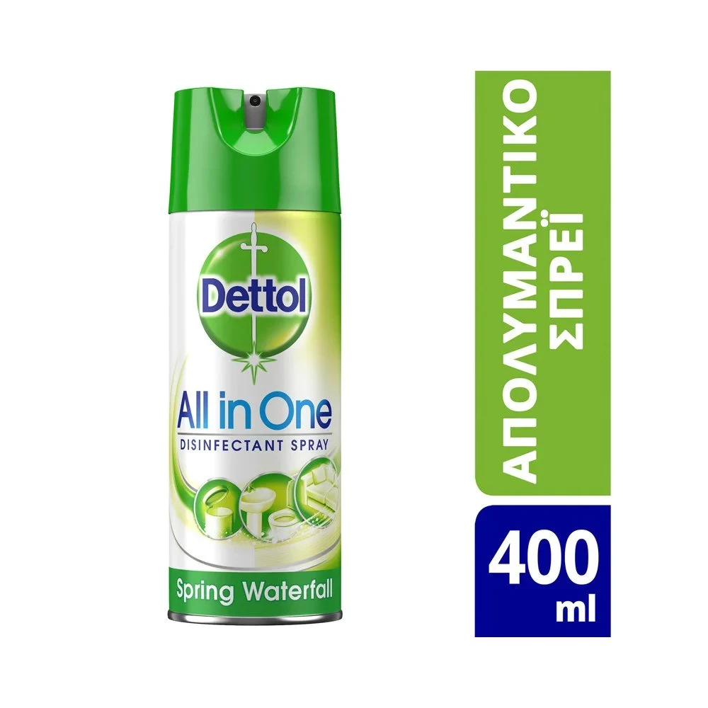DETTOL Αντιβακτηριδιακό All in One Απολυμαντικό Spray Spring Waterfall 400ml