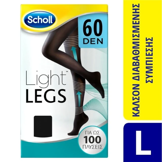 DR SCHOLL Light Legs 60 Den Μαύρο Large