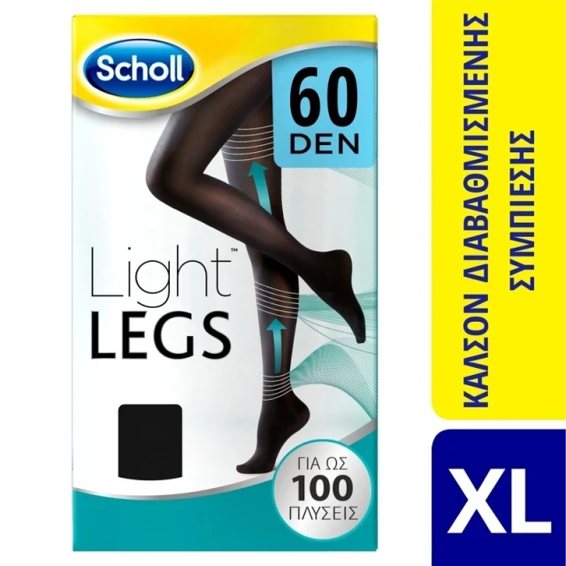 DR SCHOLL Light Legs 60 Den Μαύρο XL