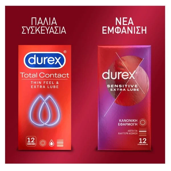 DUREX Sensitive Extra Lube 6 Τεμάχια