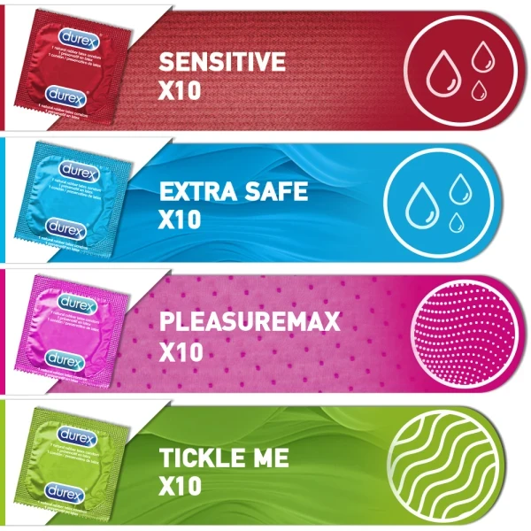 DUREX Surprise Me Premium Pack 40 Tεμάχια