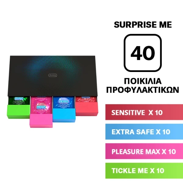 DUREX Surprise Me Premium Pack 40 Tεμάχια