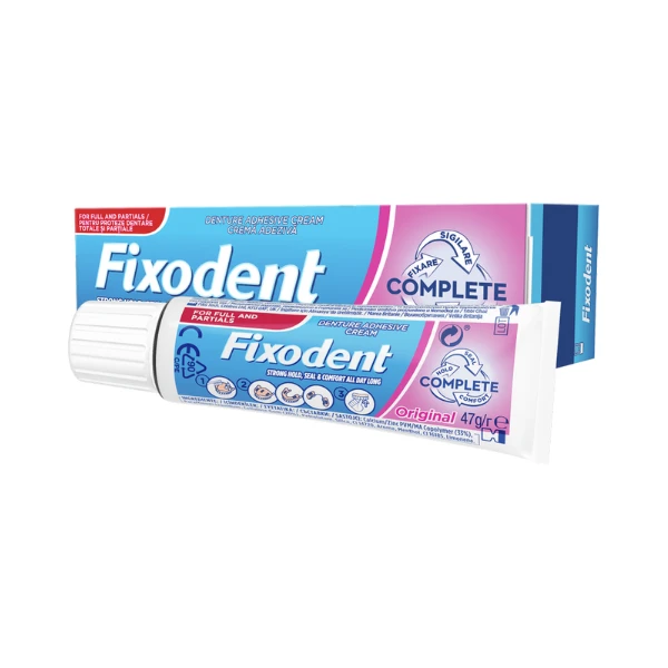 FIXODENT Complete Original Στερεωτική Κρέμα Οδοντοστοιχιών 47g
