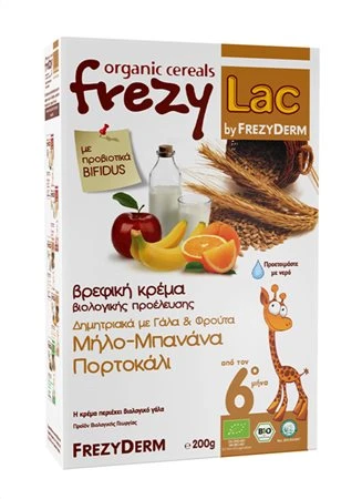 FREZYDERM  Frezylac Βρεφική Κρέμα Φαρίν Λακτέ με Δημητριακά και Γάλα 200g