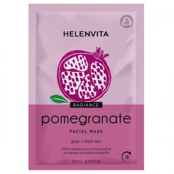 HELENVITA Pomegranate Face Mask 10ml 1 Tεμάχιο