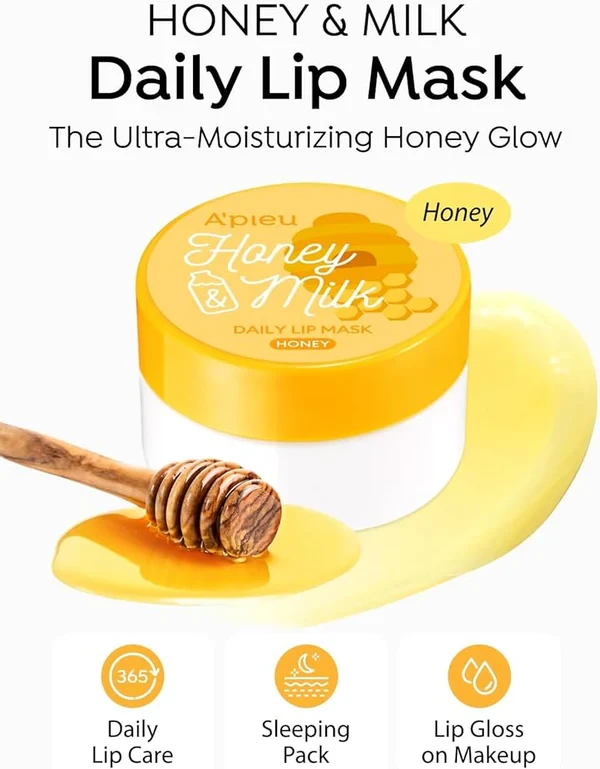A'PIEU Honey & Milk Lip Mask Honey 1 Τεμάχιο