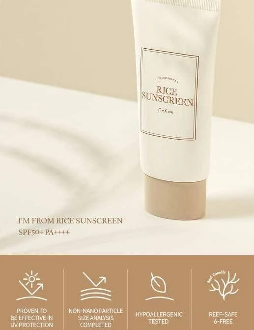 I’M FROM Rice Sunscreen SPF50+ PA++++ 50ml