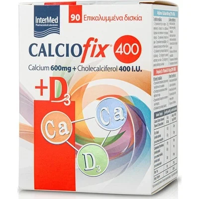 INTERMED Calciofix 600 & D3 90 Ταμπλέτες