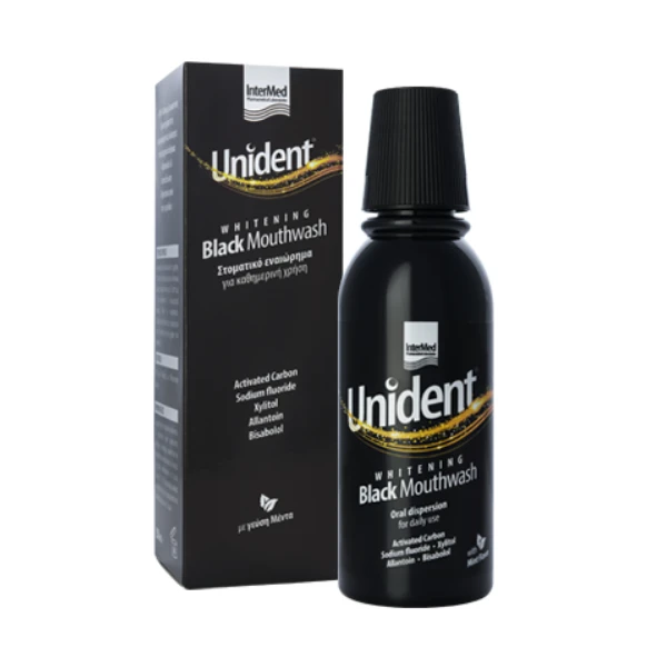 INTERMED Unident Whitening Black Mouthwash 250ml