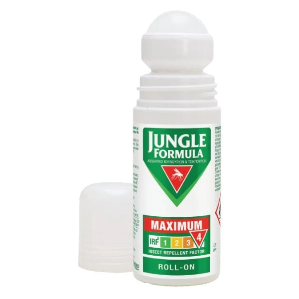 JUNGLE FORMULA Maximum Insect Repellent Εντομοαπωθητικό Roll On 50ml