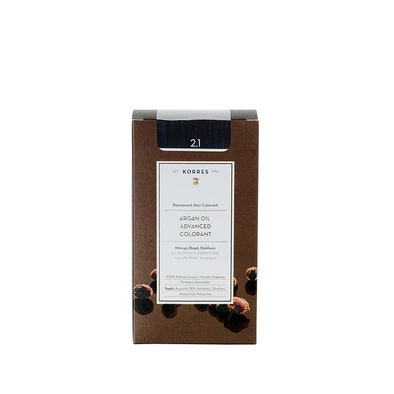 KORRES Argan Oil Advanced Colorant 2.1 Μαύρο Μπλε