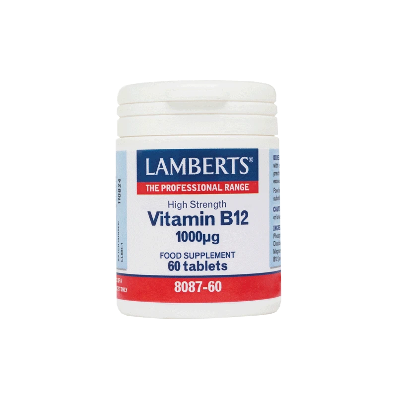 LAMBERTS Vitamin B12 1000mg 60 Ταμπλέτες