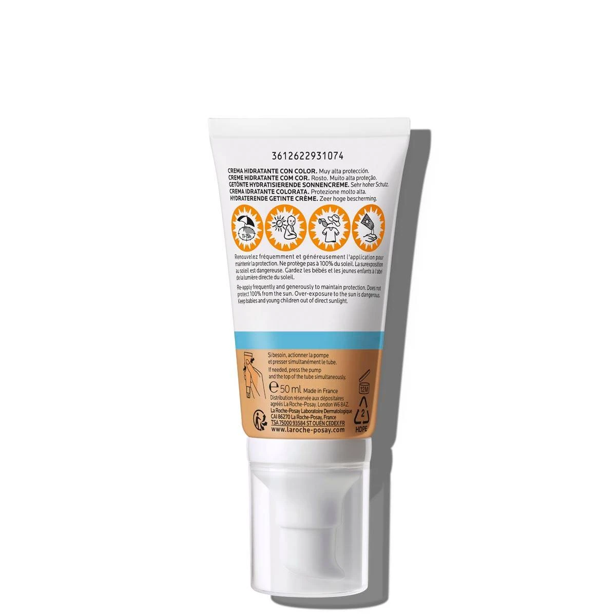 LA ROCHE-POSAY Anthelios Uvmune 400 Tinted Hydrating Cream Spf50+ Sensitive Dry Skin 50ml