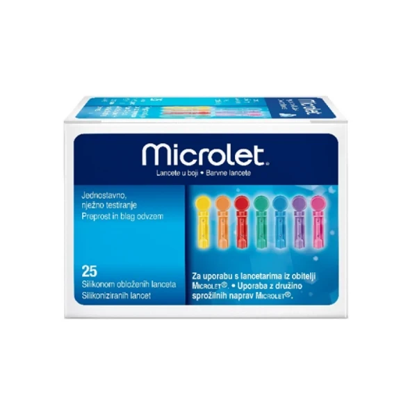 ASCENSIA Microlet 25 Βελόνες Επικαλυμμένες με Σιλικόνη