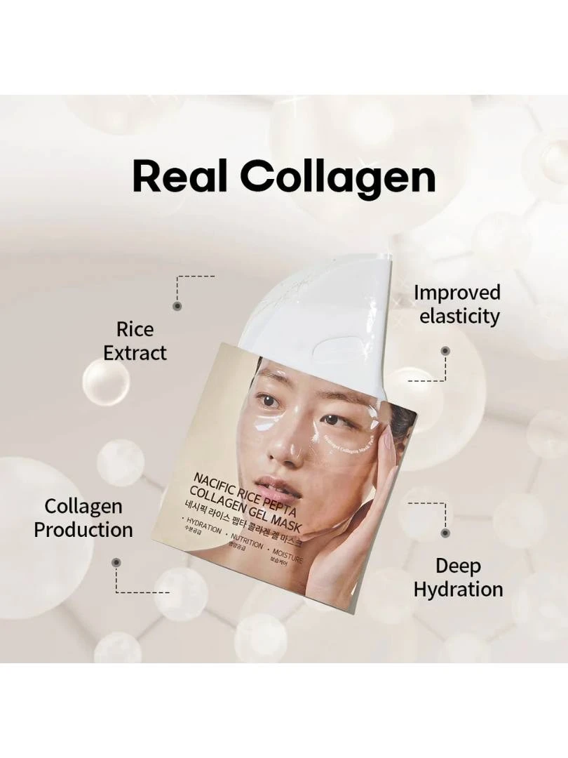 NACIFIC Rice Pepta Collagen Gel Mask 1 Τεμάχιο