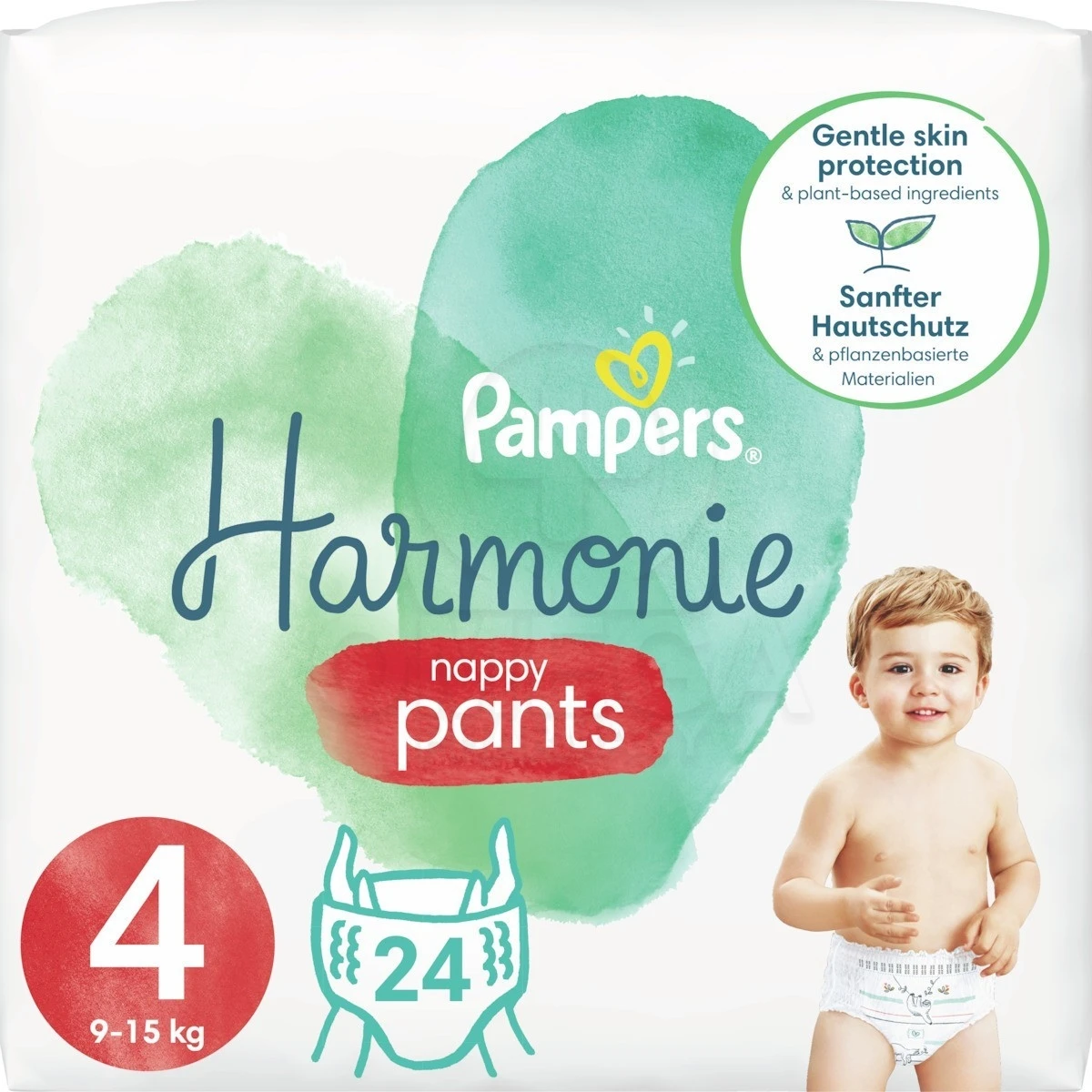 PAMPERS Harmonie Nanny Pants No4 (9-15 Kg) 24 Τεμάχια