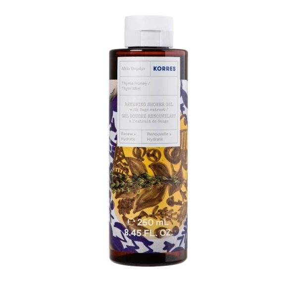 KORRES Thyme Honey Showergel 250ml & Thyme Honey Body Soothing Milk 200ml