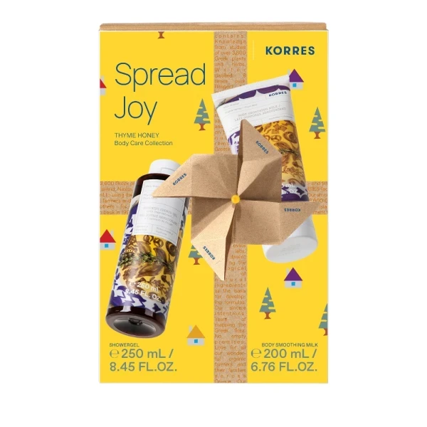 KORRES Thyme Honey Showergel 250ml & Thyme Honey Body Soothing Milk 200ml