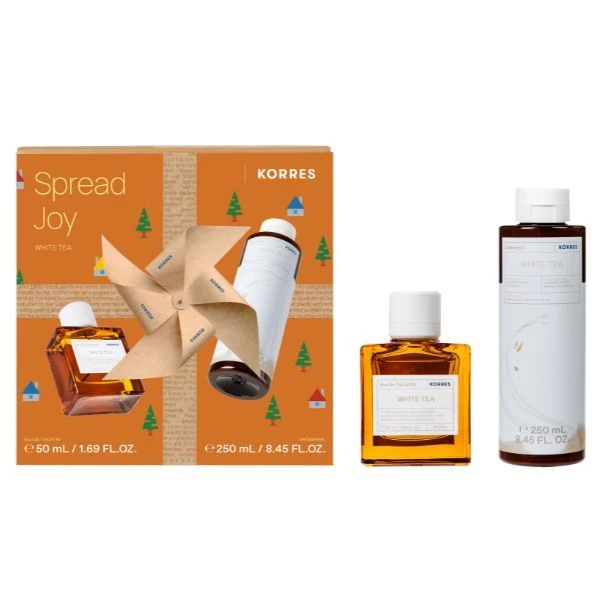 KORRES Eau De Toilette White Tea 50ml +  White Tea Shower Gel 250ml