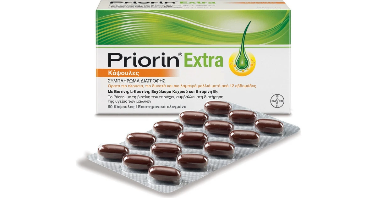 PRIORIN Priorin Extra 60 Κάψουλες