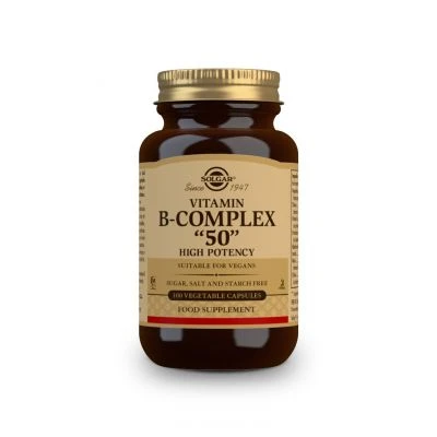 SOLGAR Vitamin B-50 Complex 100 Φυτικές Κάψουλες