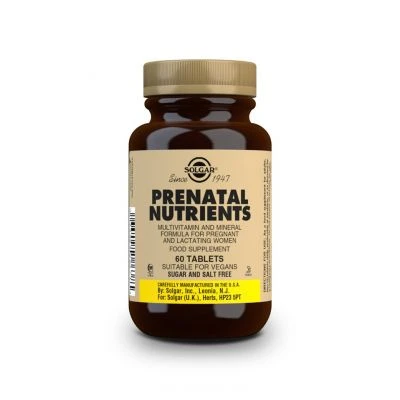 SOLGAR Prenatal Nutrients 60 Ταμπλέτες