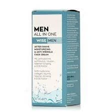 VICAN Wise Men All In One Face Cream After-Shave, Moisturizing & Anti-Wrinkle 50ml