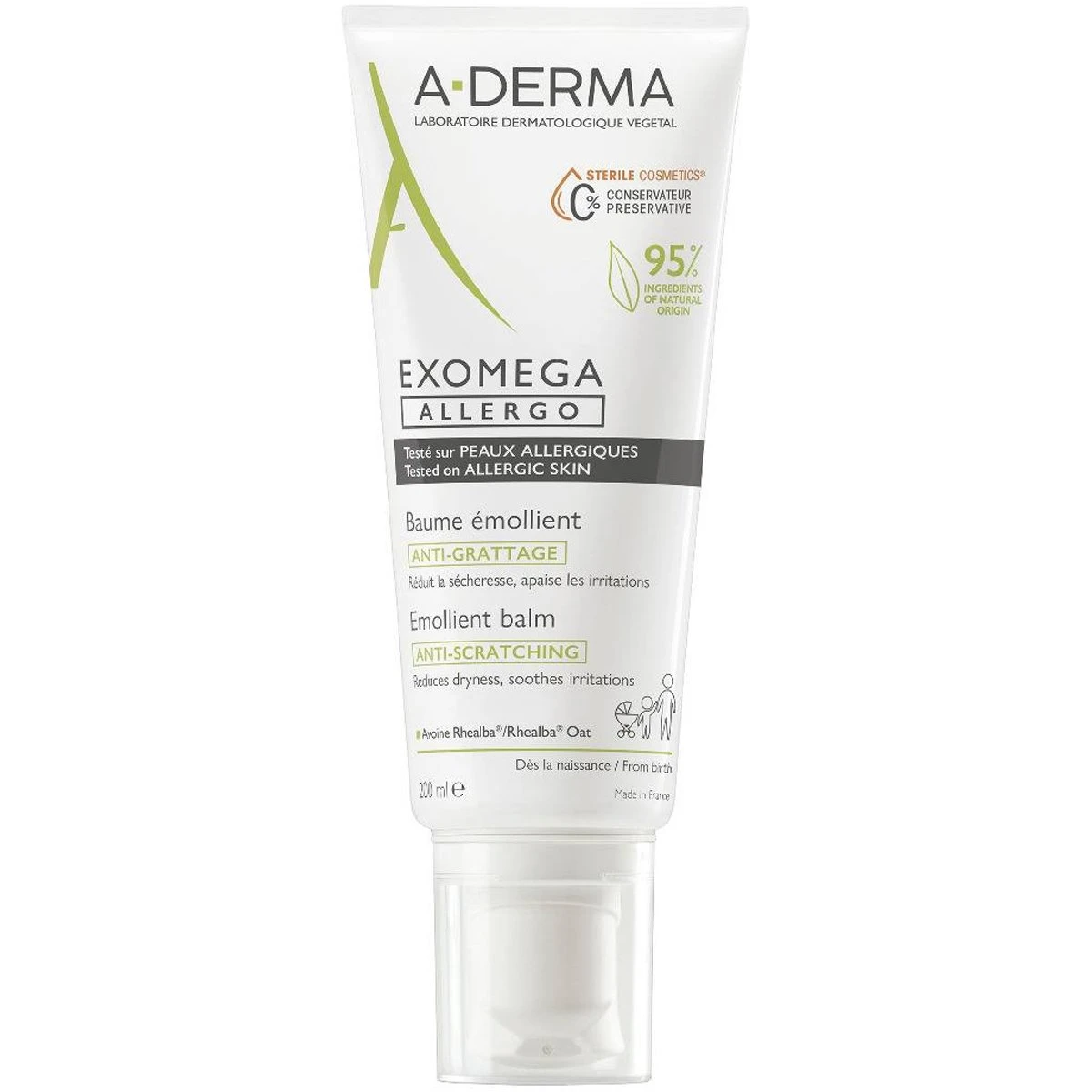 A-DERMA Exomega Control Emollient Balm 200ml
