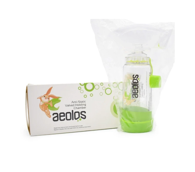 AEOLOS Αεροθάλαμος Εισπνοών Παιδικός 1-6 ετών (Μάσκα + Επιστόμιο) 1 Tεμάχιο