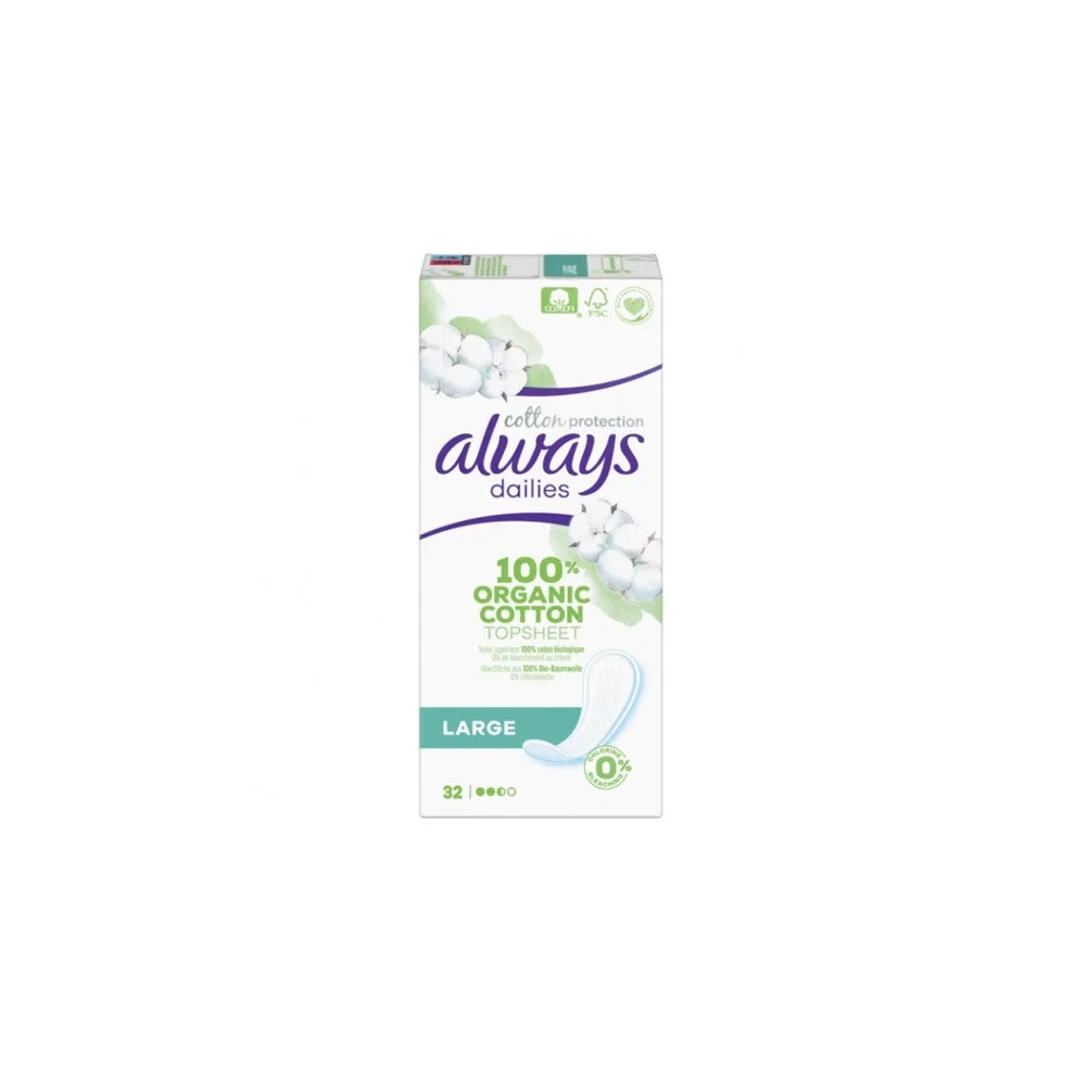 ALWAYS Dailies Cotton Protection Large 32 Σερβιετάκια