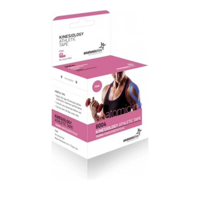 ANATOMIC LINE Kinesiology Athletic Tape Pink 5cmx5m Ρολό