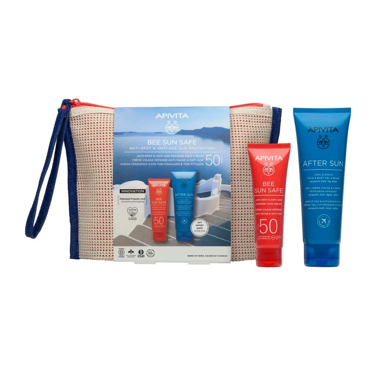 APIVITA BEE SUN SAFE CREAM ANTISPOT ANTIAGE 50ML SPF50 & AFTER SUN 100ML