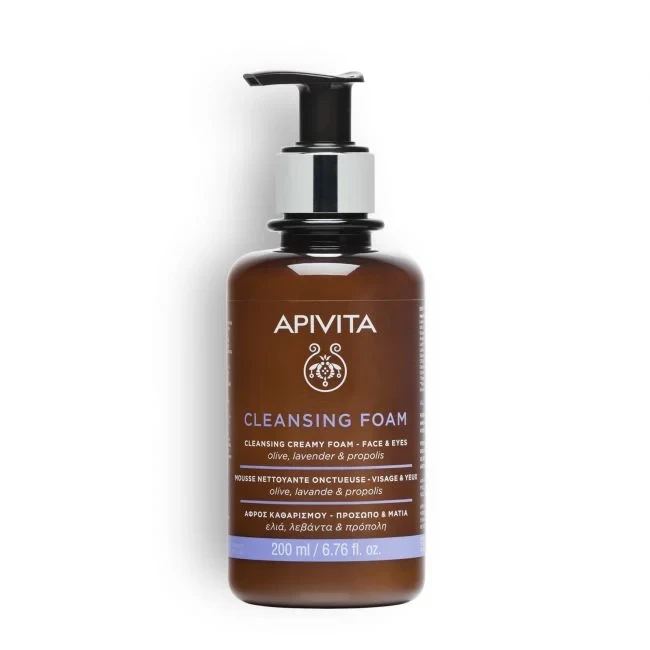APIVITA Cleansing Creamy Foam Face & Eyes 200ml