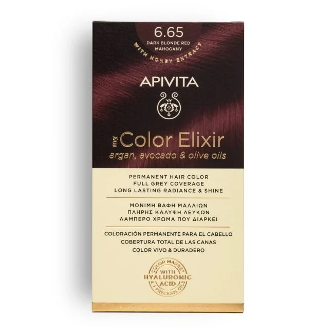 APIVITA My Color Elixir 6.65 Dark Blonde Red Mahogany 50&75ml