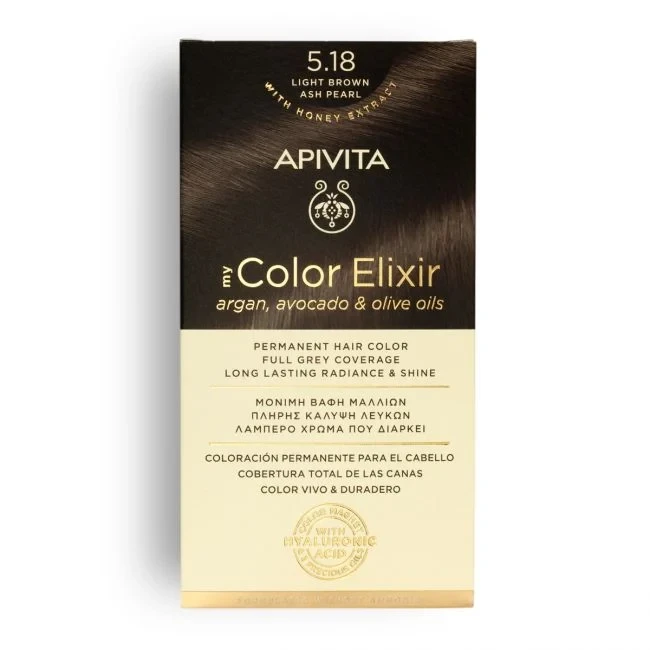 APIVITA My Color Elixir 5.18 Light Brown Ash Pearl 50&75ml