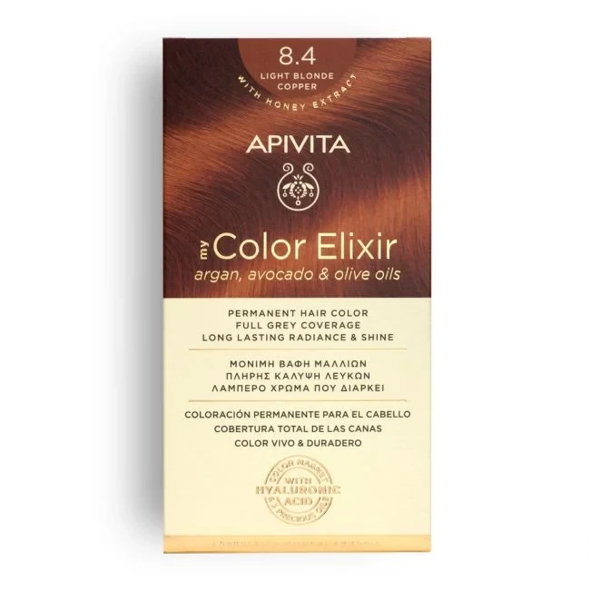 APIVITA My Color Elixir 8.4 Light Blonde Copper 50&75ml