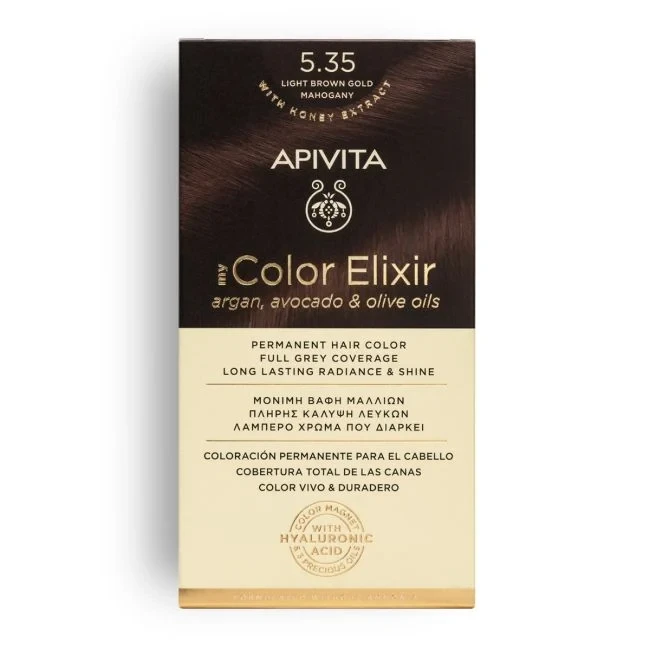 APIVITA My Color Elixir 5.35 Light Brown Gold Mahogany 50&75ml