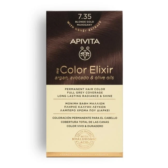 APIVITA My Color Elixir 7.35 Blonde Gold Mahogany 50&75ml