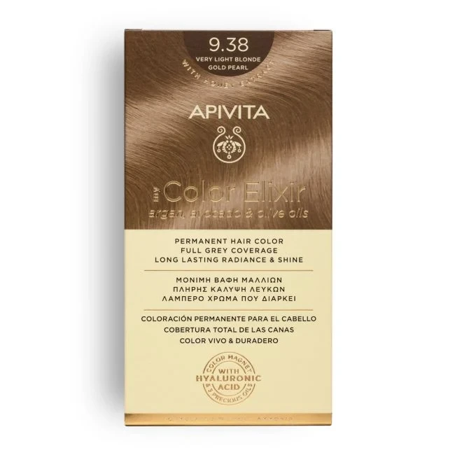 APIVITA My Color Elixir 9.38 Very Light Blonde Gold Pearl 50&75ml