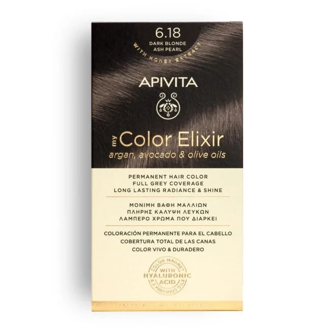 APIVITA My Color Elixir 6.18 Dark Blonde Ash Pearl 50&75ml